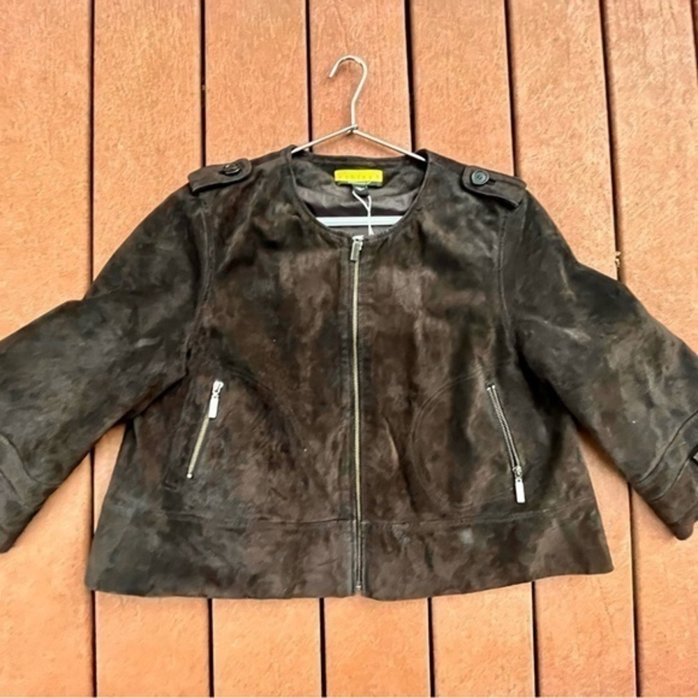 Bernardo Ashley B suede brown jacket